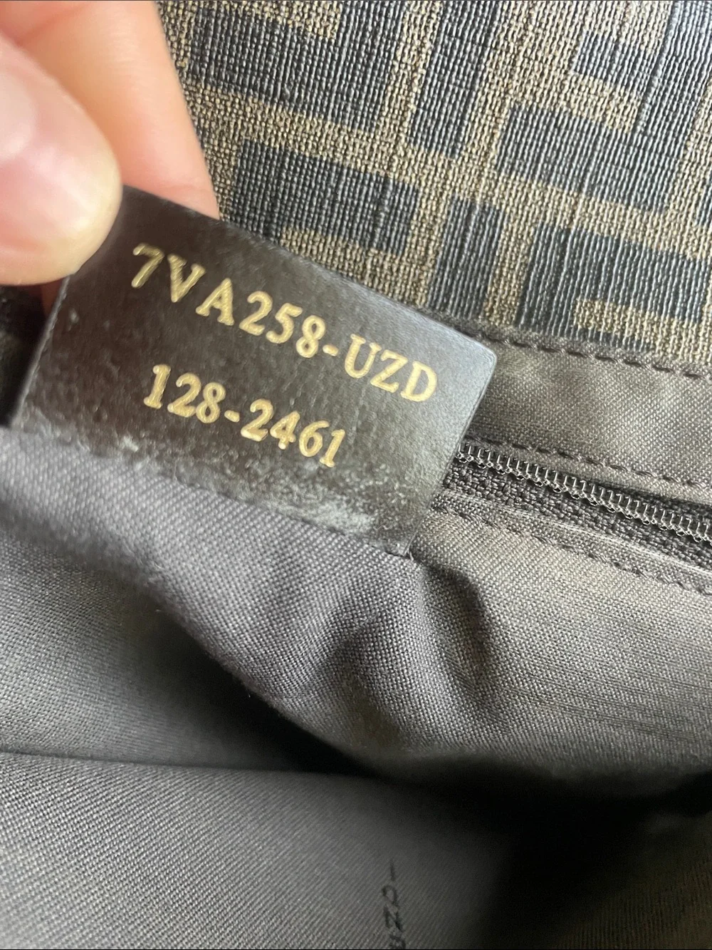 Fendi Brown FF Logo Crossbody Messenger Bag